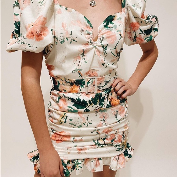 Spring Floral Mini Dress - Picture 4 of 5